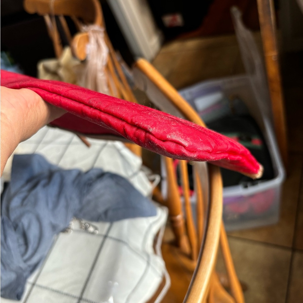 ❤️💲Gucci Red Cosmetic Nylon Large Bag ❤️💲 - Picture 6 of 12